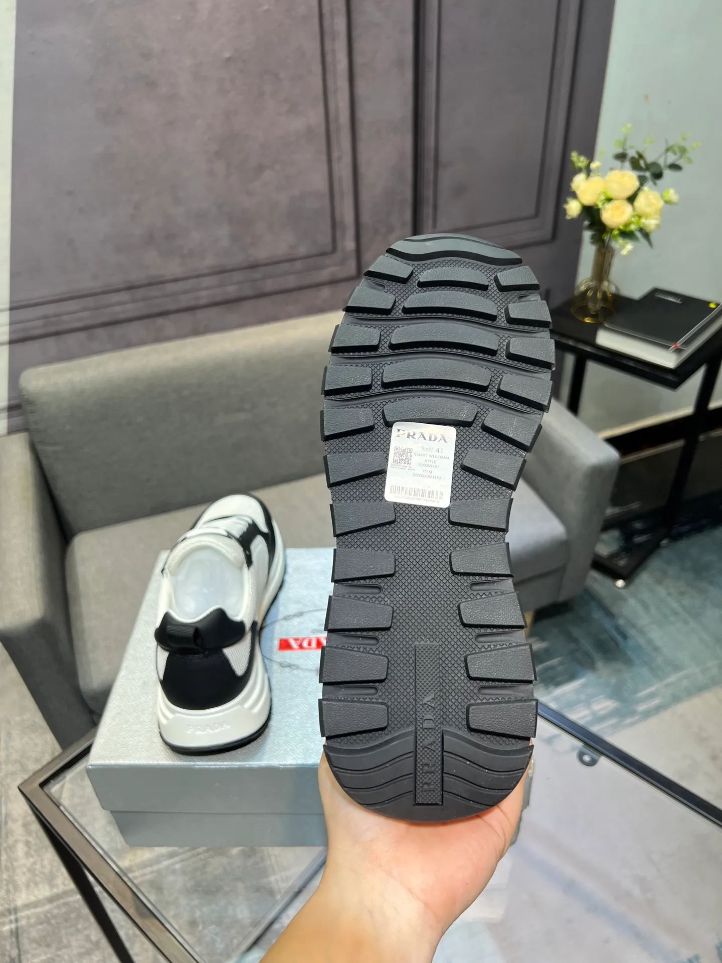 💰¥540 [PRADA] Men’s shoes are popular in the counter, official website synchronization, 1 high-quality shipment ✔️Original cowhide + cowhide lining, 1🆚1 replica, original sole, 38-45 (45 customized, non-refundable)